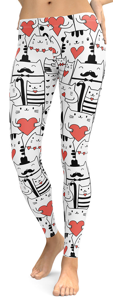Kitties in Love Leggings