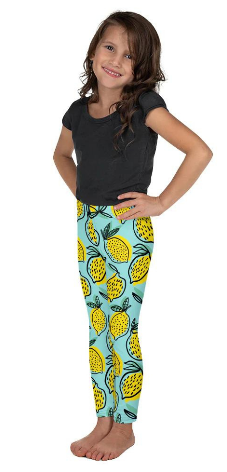 Lemon Pattern Kid's Leggings