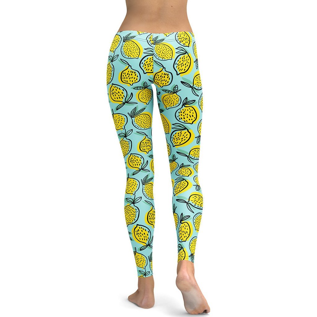 Lemon Pattern Leggings