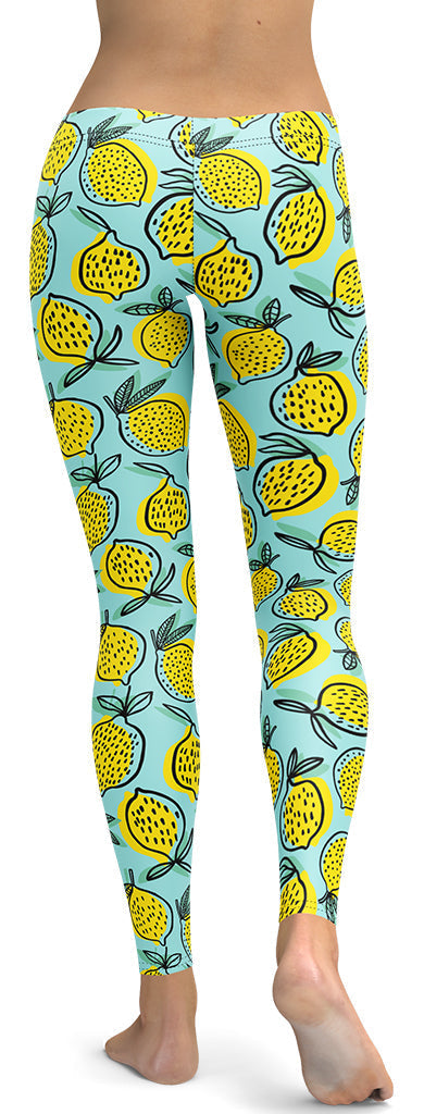 Lemon Pattern Leggings