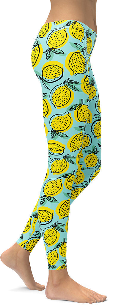 Lemon Pattern Leggings