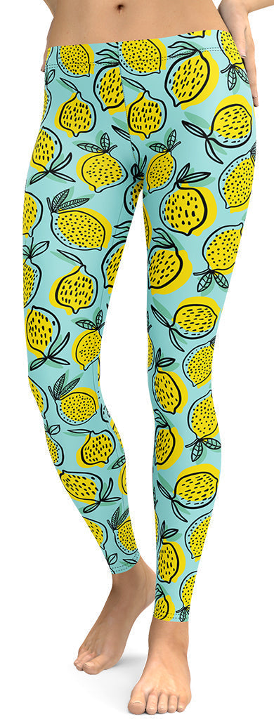 Lemon Pattern Leggings