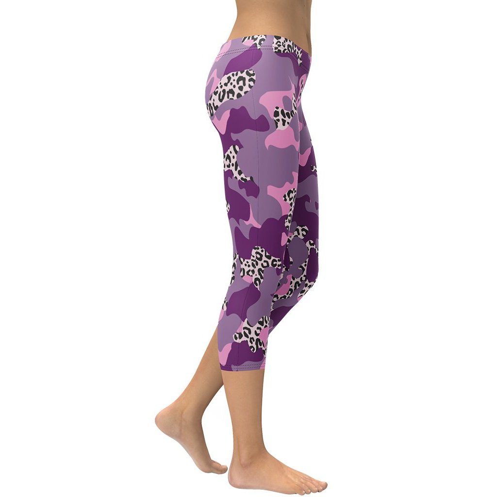 Leopard Camo Capris