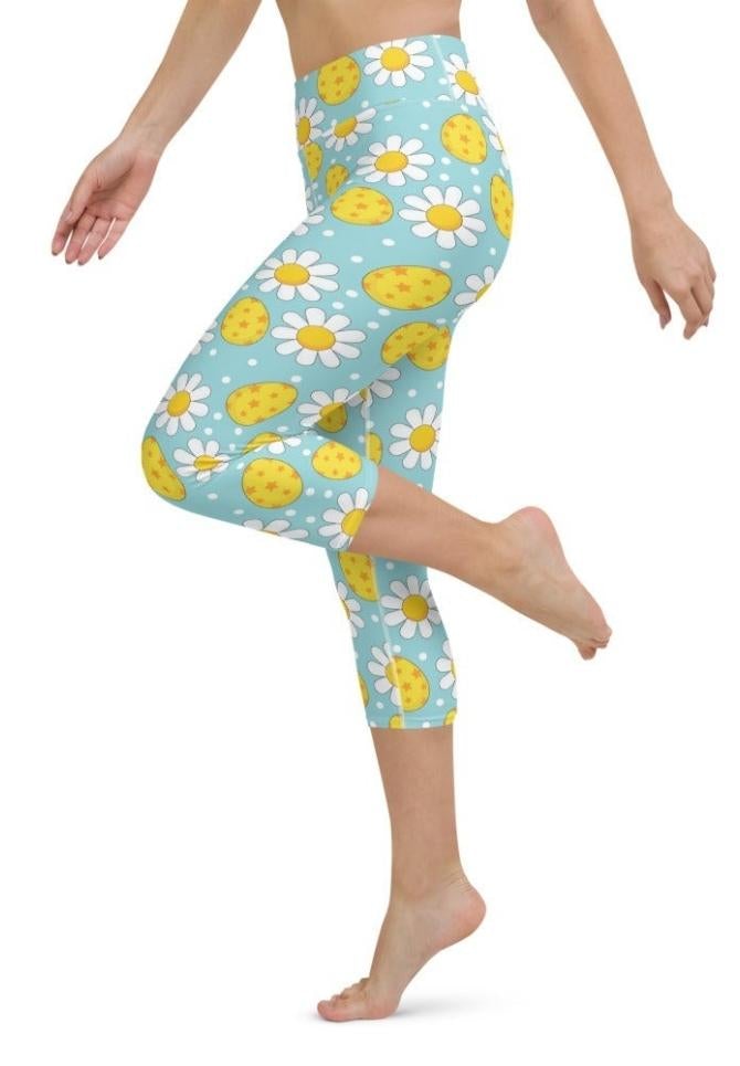 Lovely Easter Yoga Capris