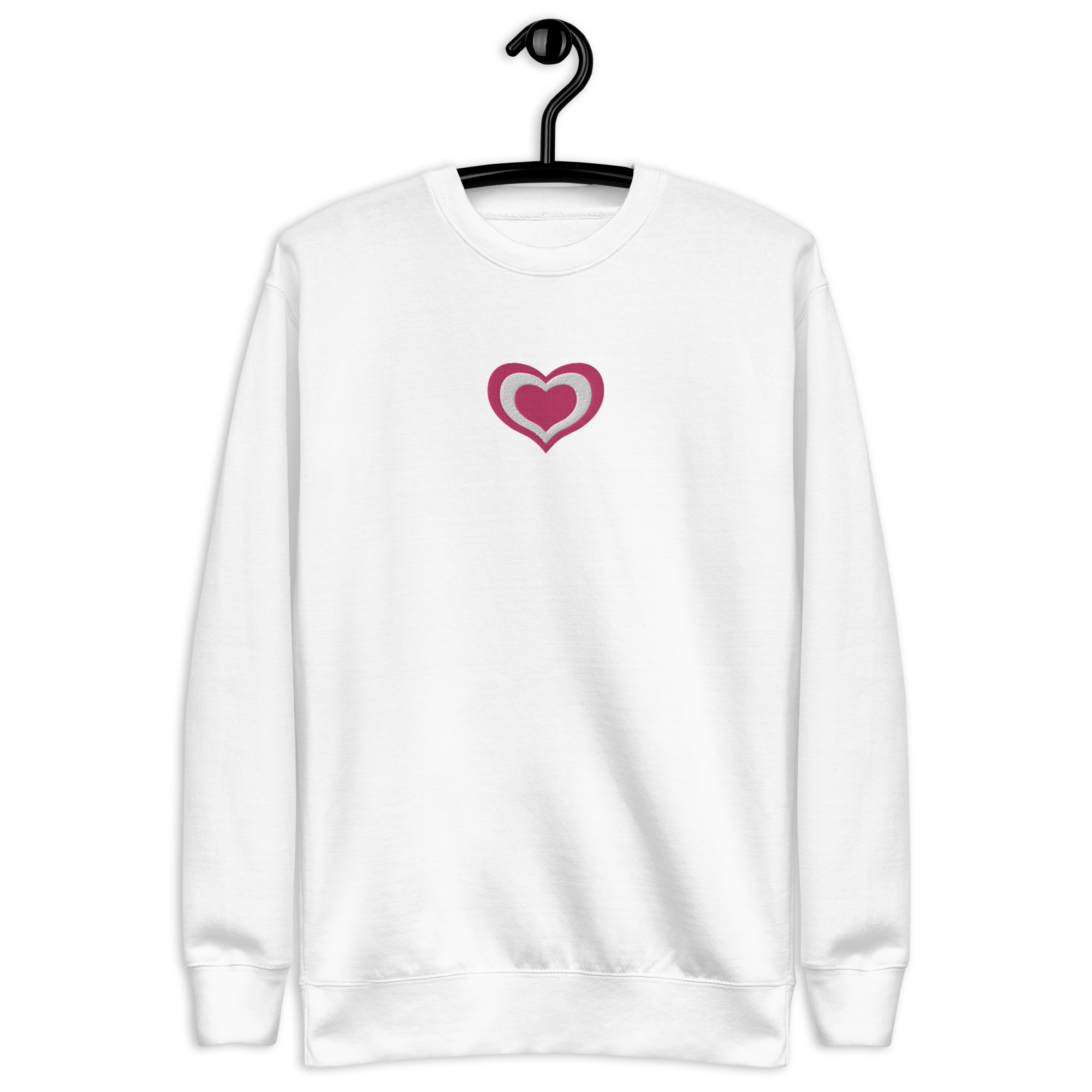 Lovely Heart Embroidery Sweatshirt