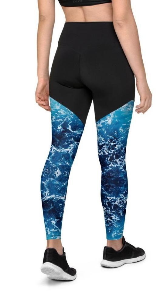 Lovely Ocean Compression Leggings