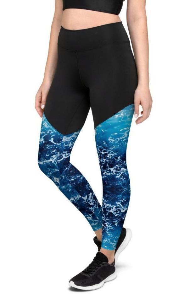 Lovely Ocean Compression Leggings