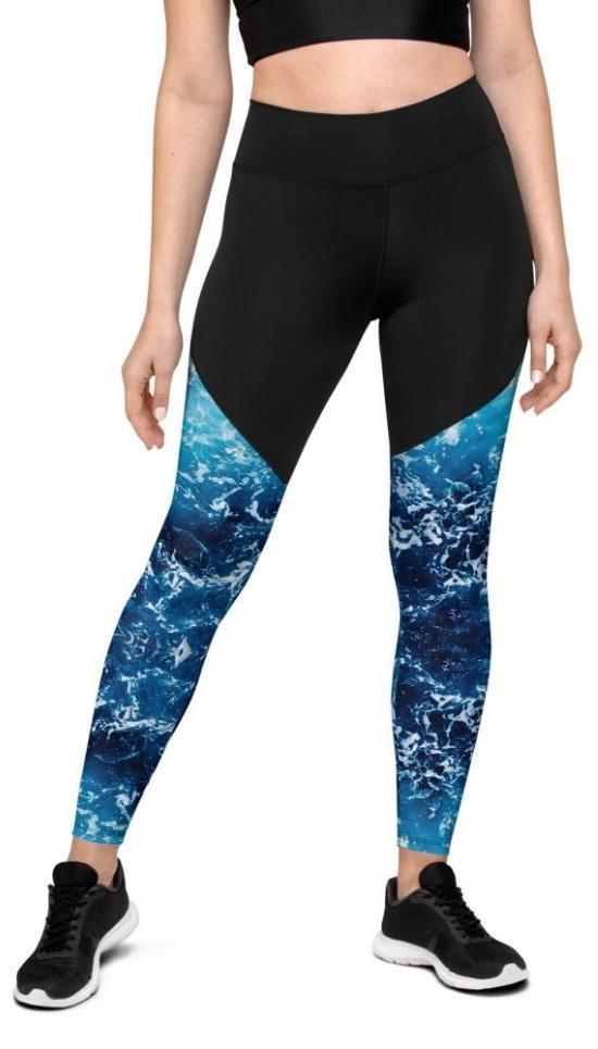 Lovely Ocean Compression Leggings
