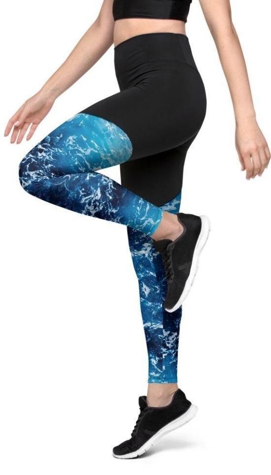 Lovely Ocean Compression Leggings