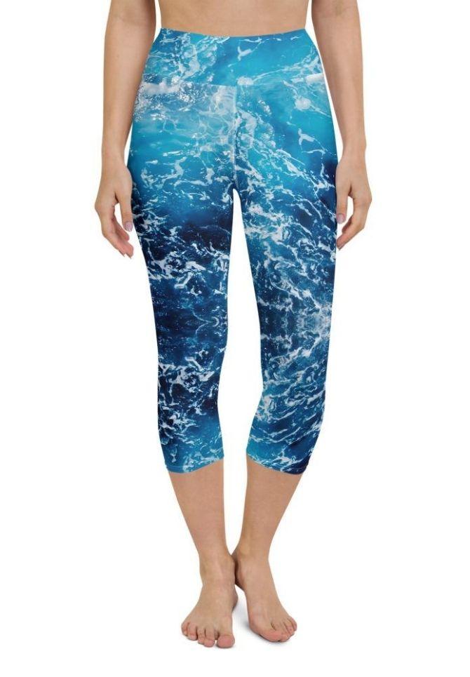 Lovely Ocean Yoga Capris