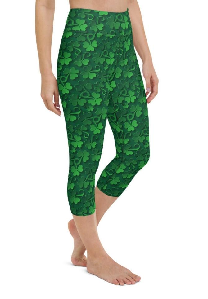 Lucky Shamrock Yoga Capris