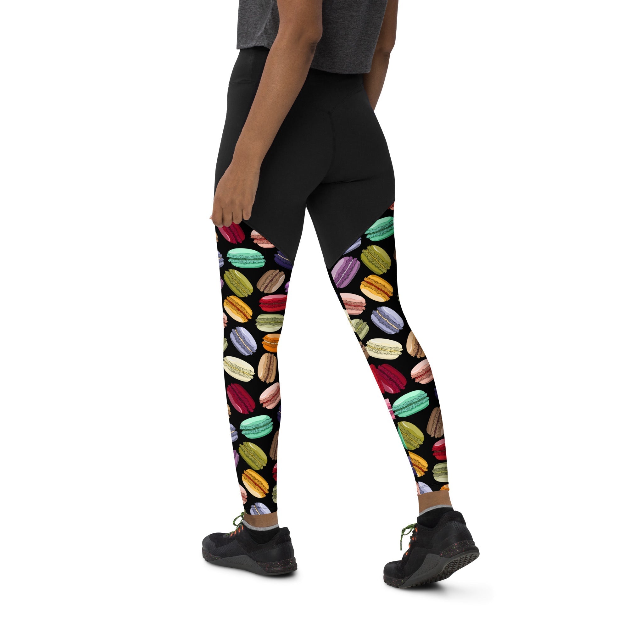 Macaroons Pattern Compression Leggings