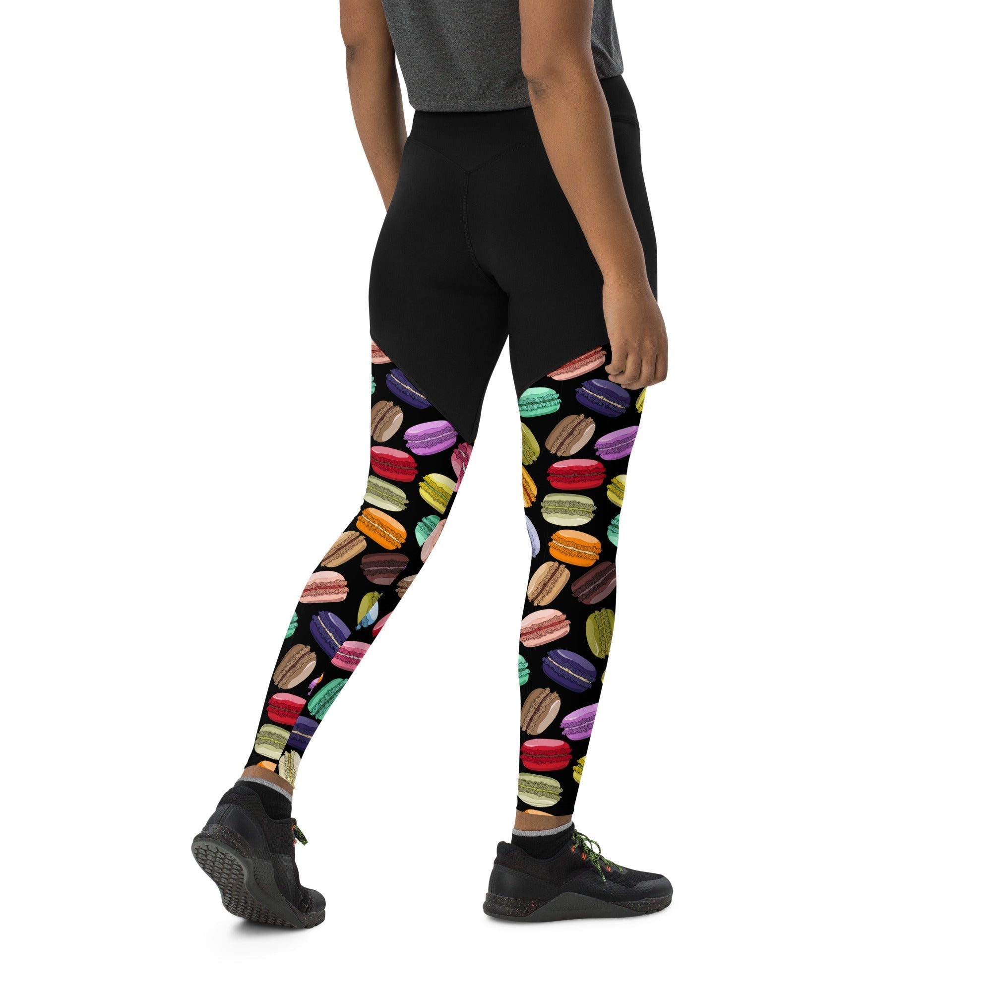 Macaroons Pattern Compression Leggings