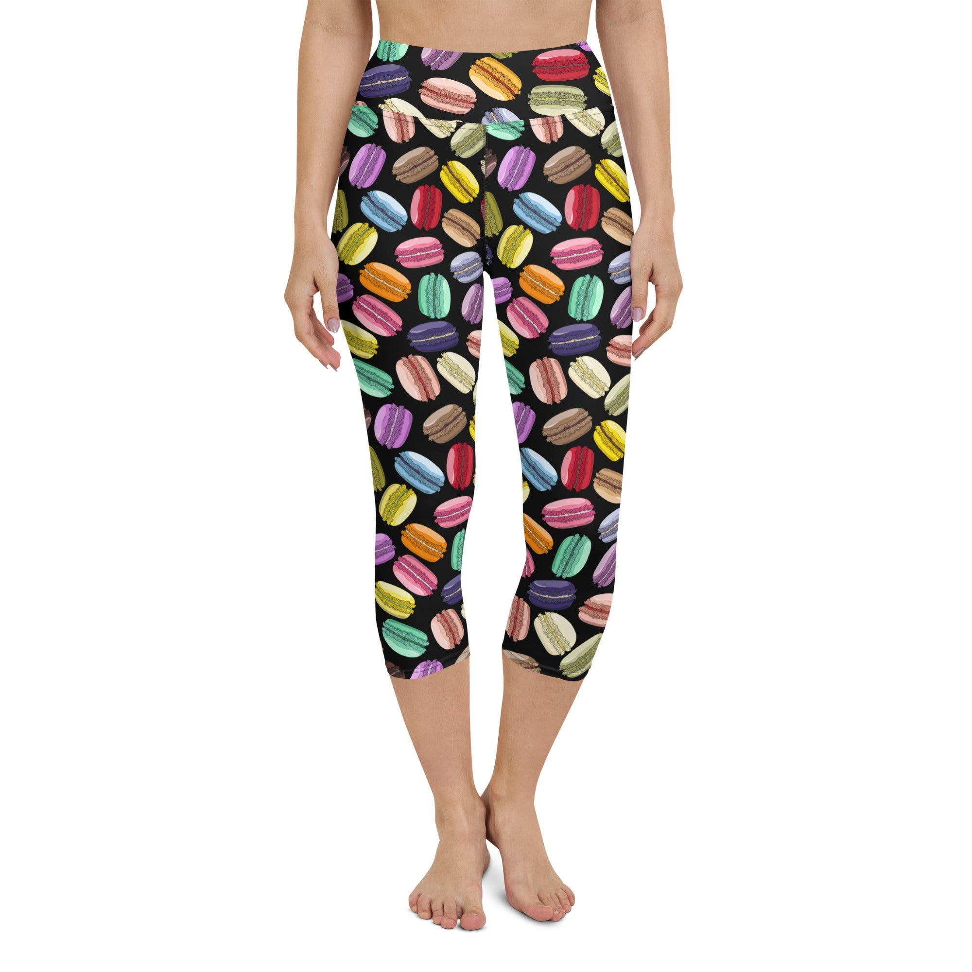 Macaroons Pattern Yoga Capris
