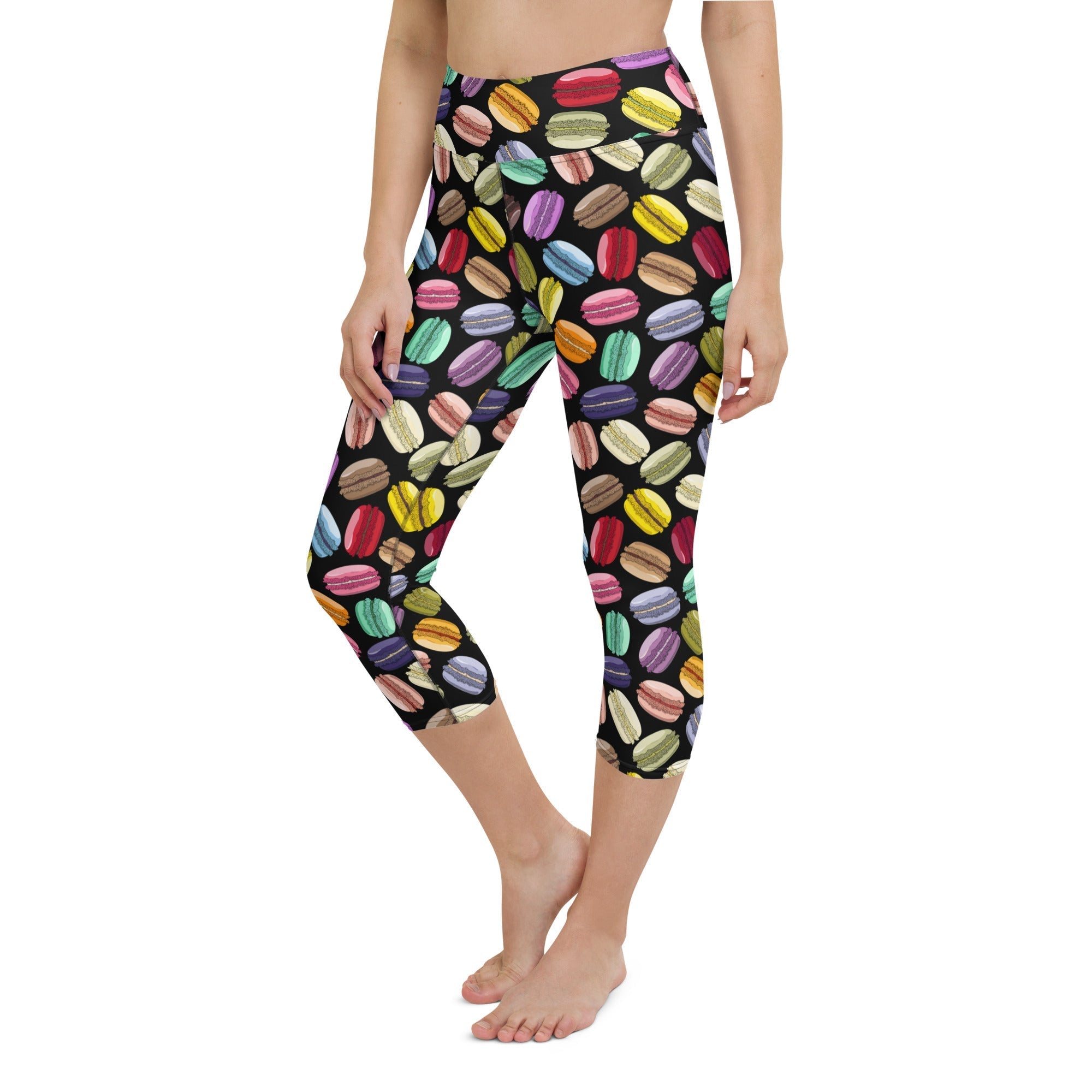 Macaroons Pattern Yoga Capris