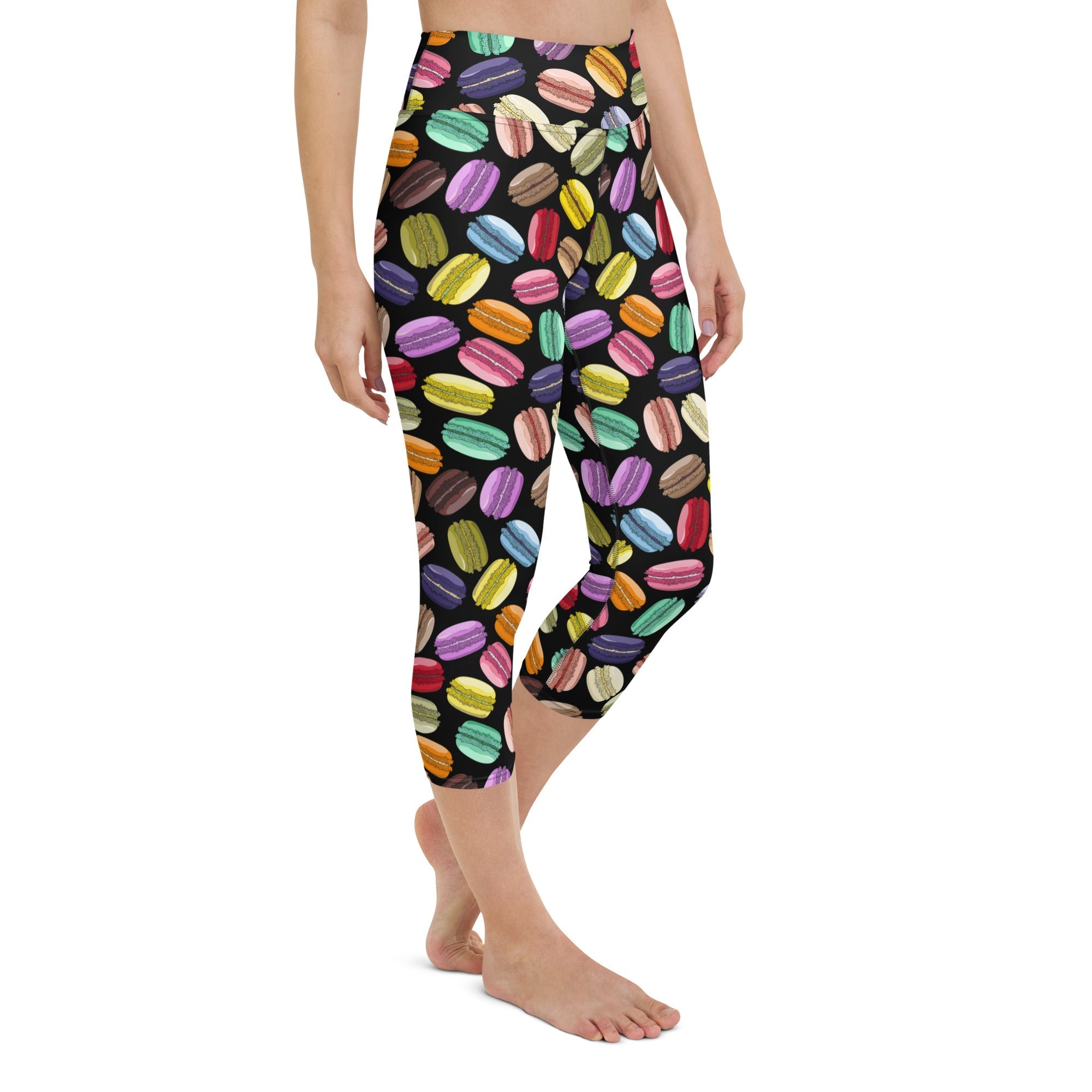 Macaroons Pattern Yoga Capris
