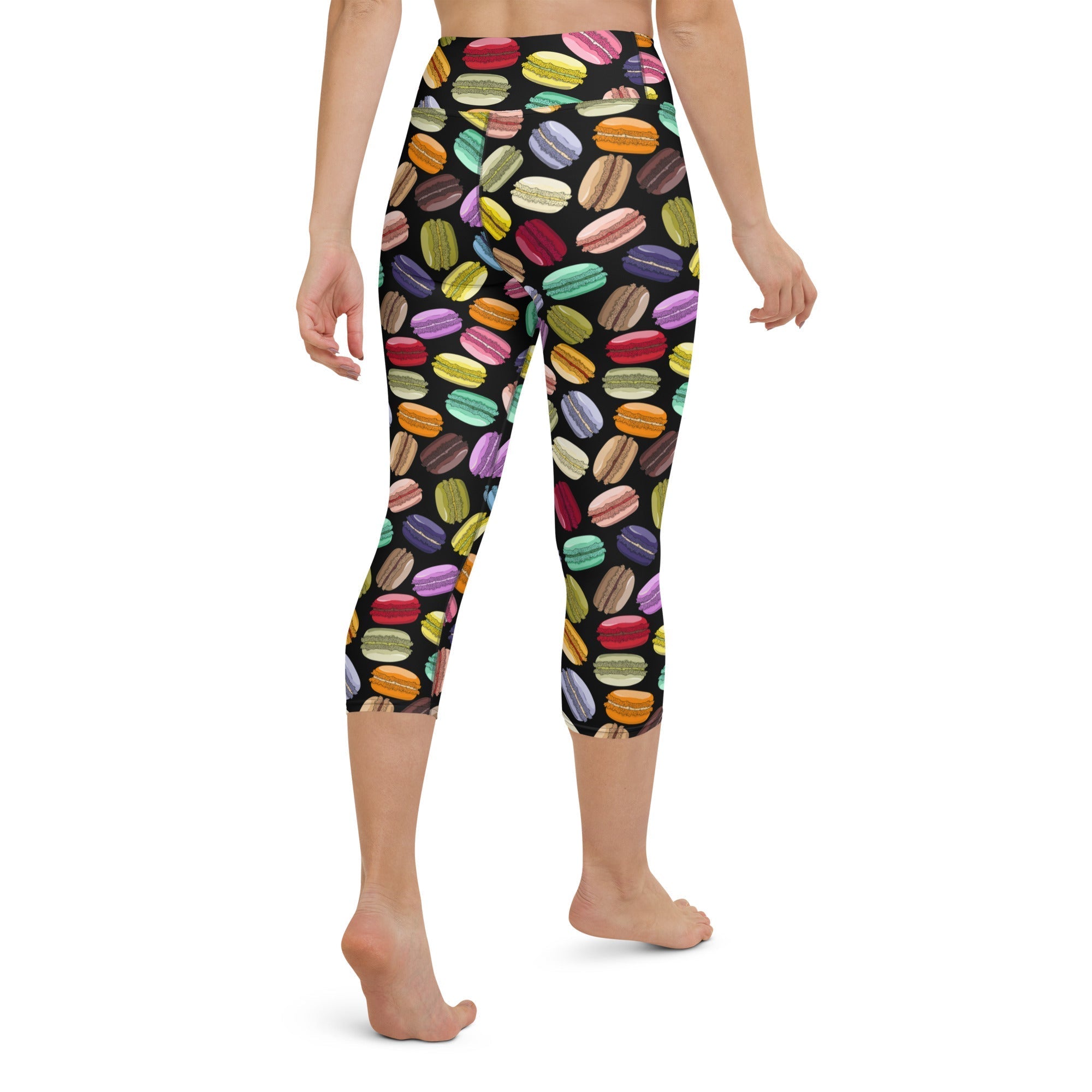 Macaroons Pattern Yoga Capris
