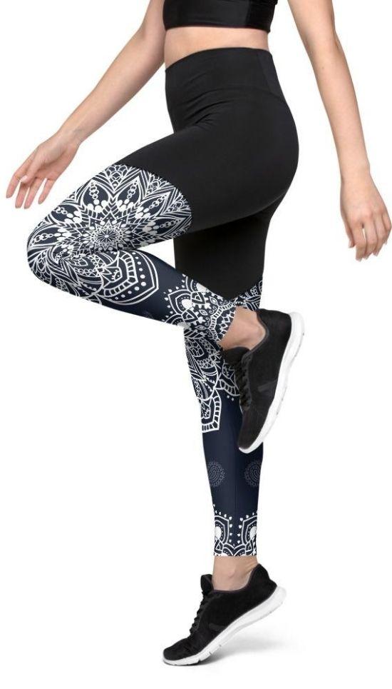 Mantra Compression Leggings Navy Blue