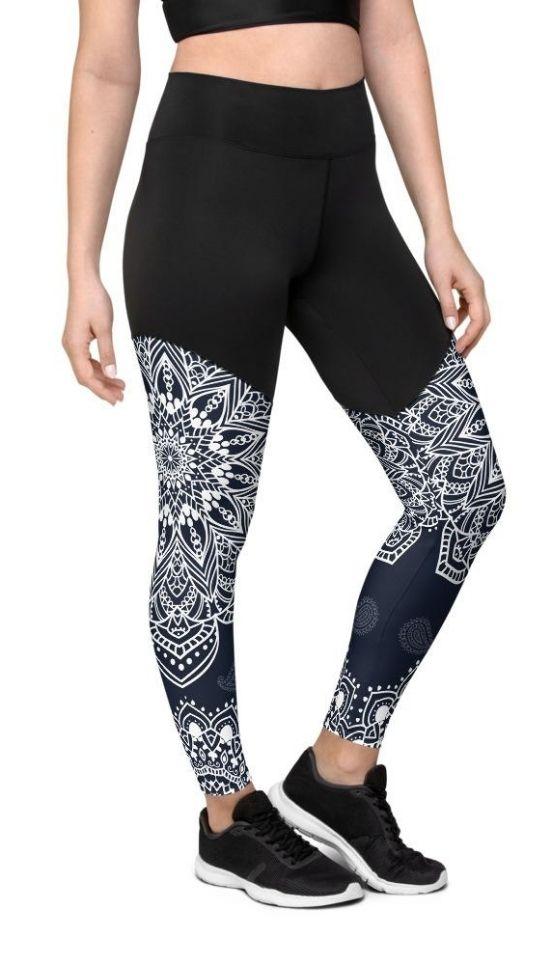 Mantra Compression Leggings Navy Blue