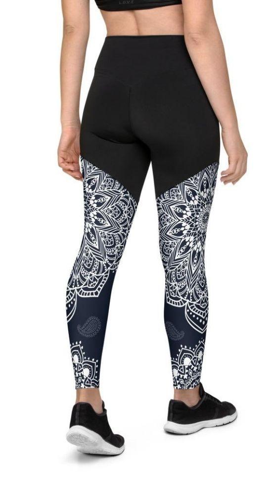 Mantra Compression Leggings Navy Blue