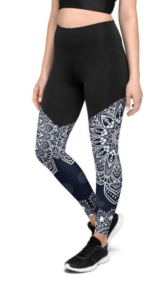 Mantra Compression Leggings Navy Blue