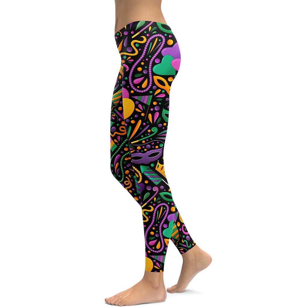 Mardi Gras Leggings