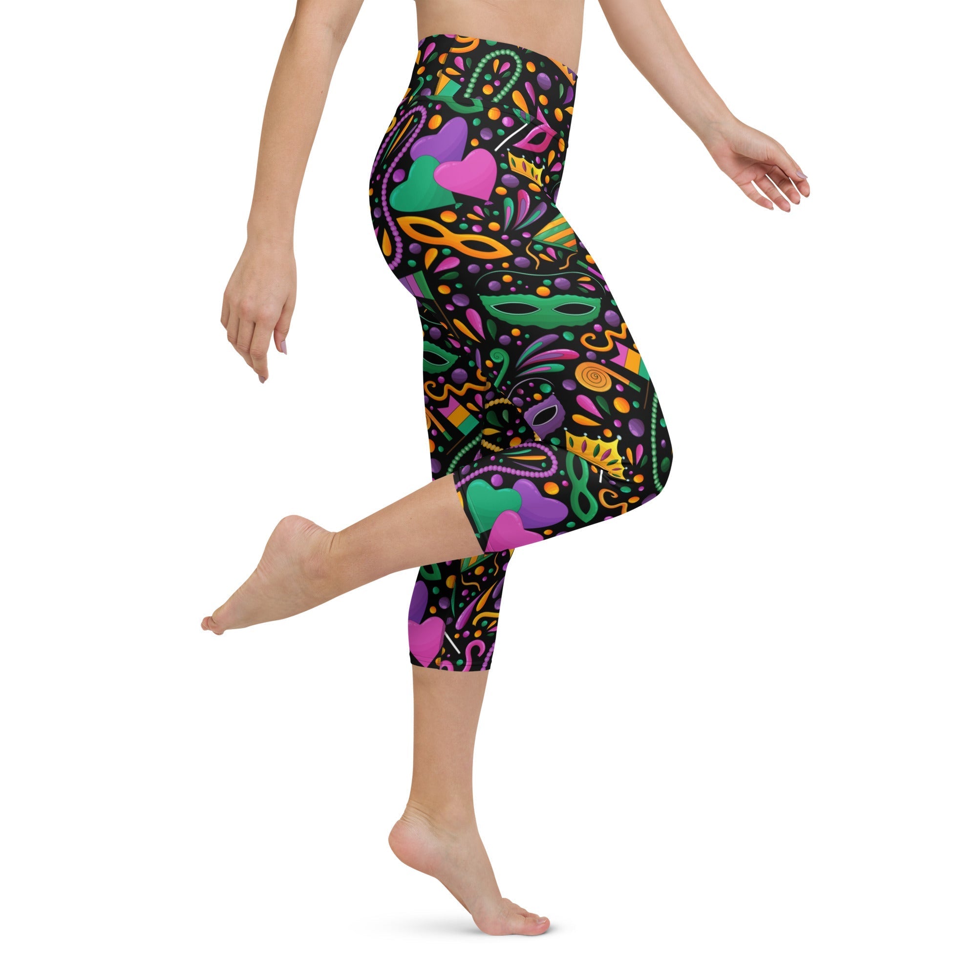 Mardi Gras Yoga Capris