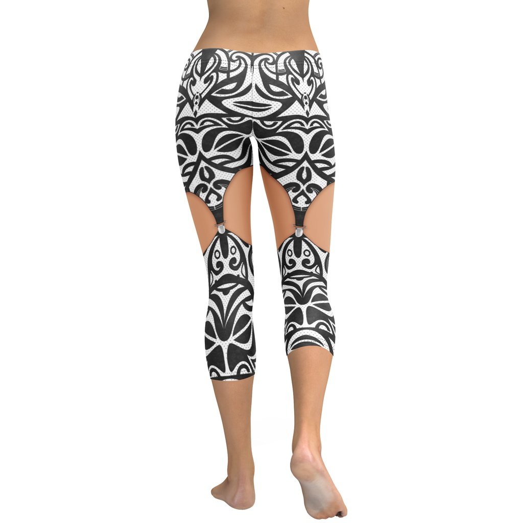 Medium Tone Cute Suspenders Capris