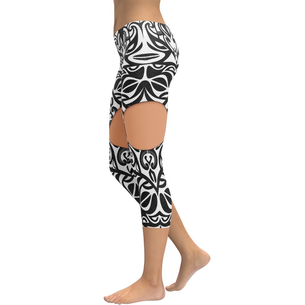 Medium Tone Cute Suspenders Capris