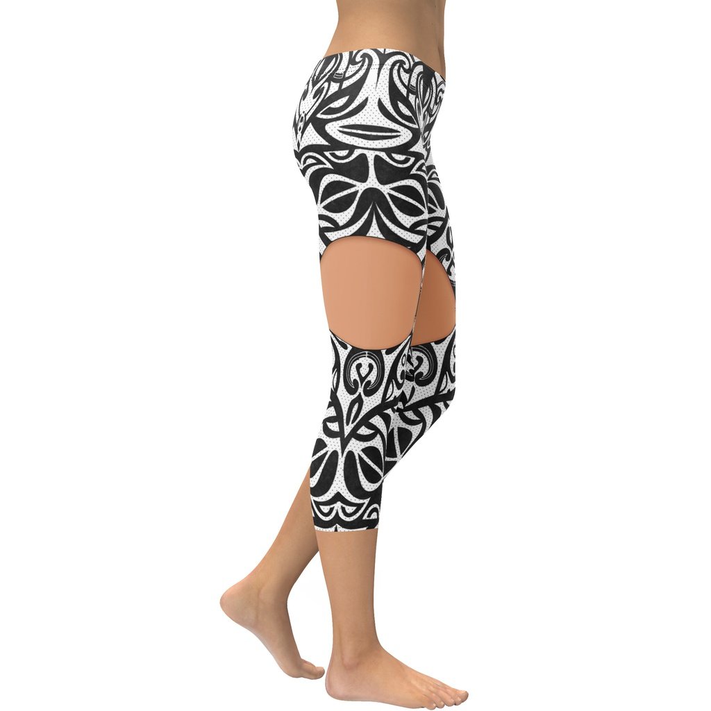 Medium Tone Cute Suspenders Capris