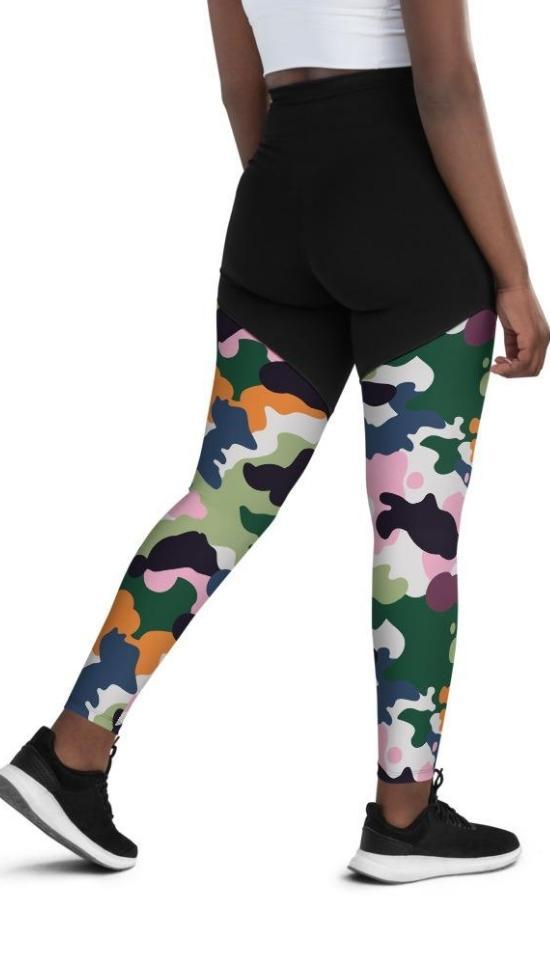 Modern Camo Compression Leggings