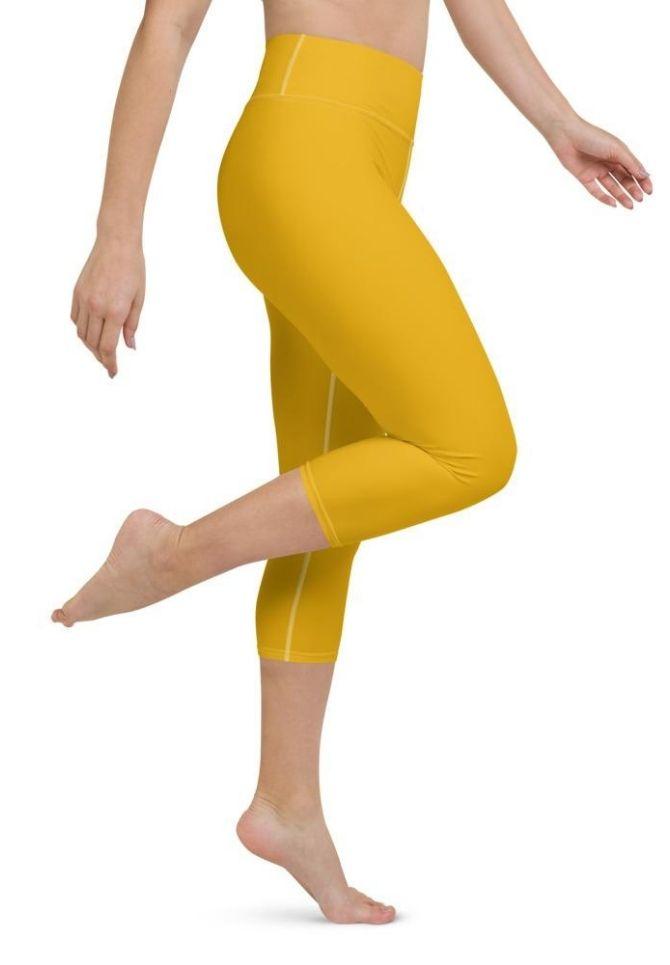 Mustard Yellow Yoga Capris