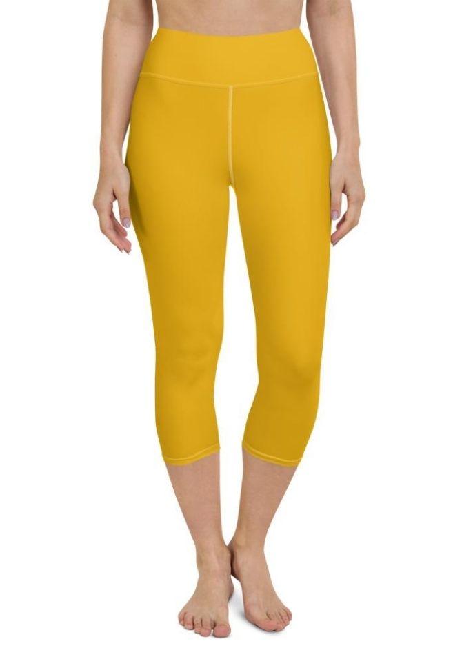 Mustard Yellow Yoga Capris