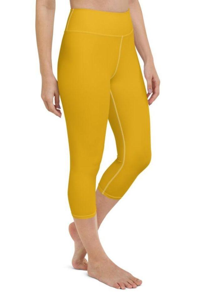 Mustard Yellow Yoga Capris