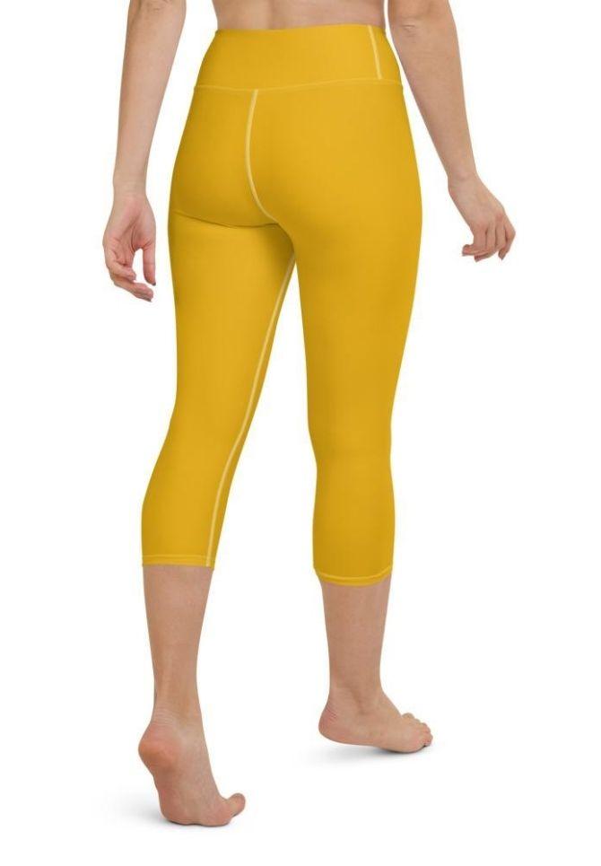 Mustard Yellow Yoga Capris