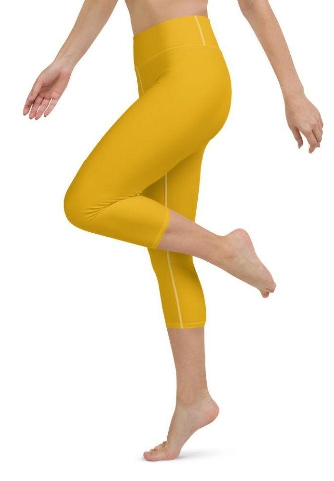 Mustard Yellow Yoga Capris