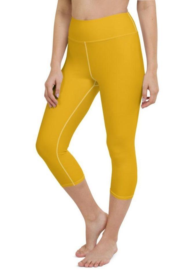 Mustard Yellow Yoga Capris