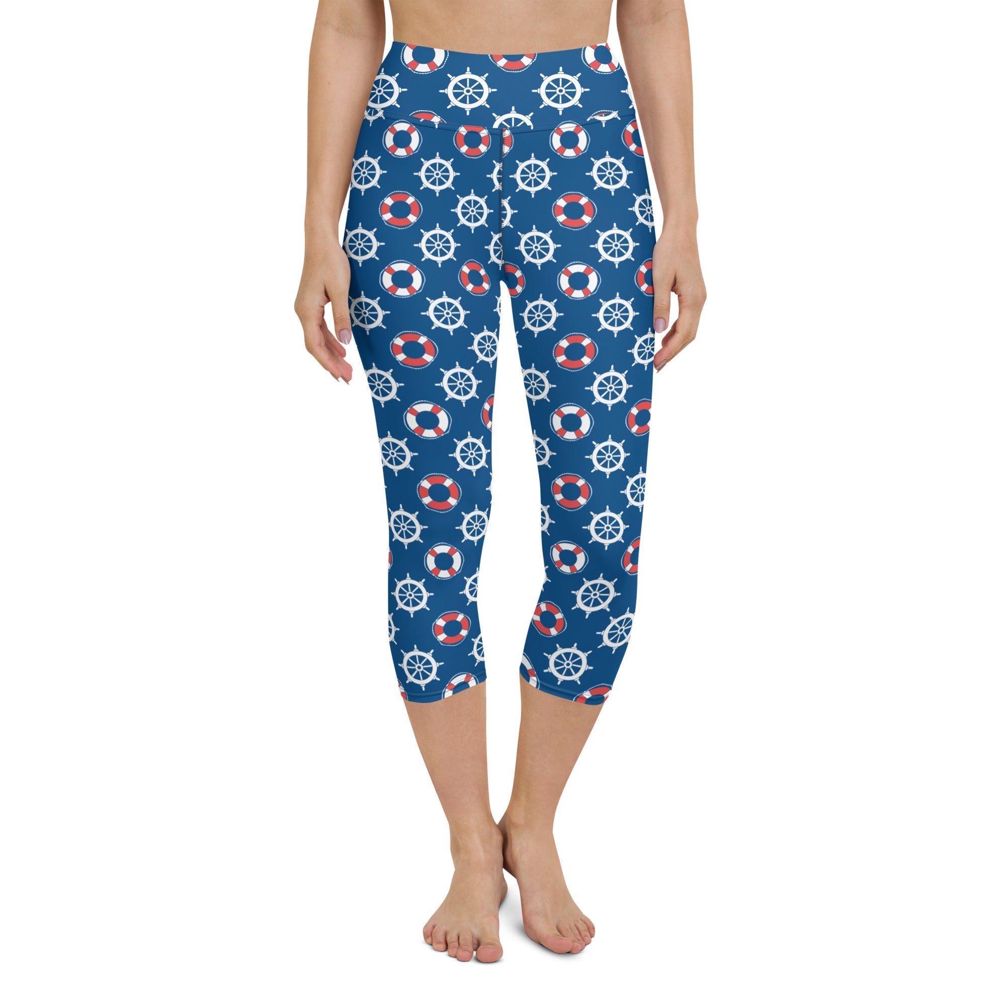 Nautical Yoga Capris