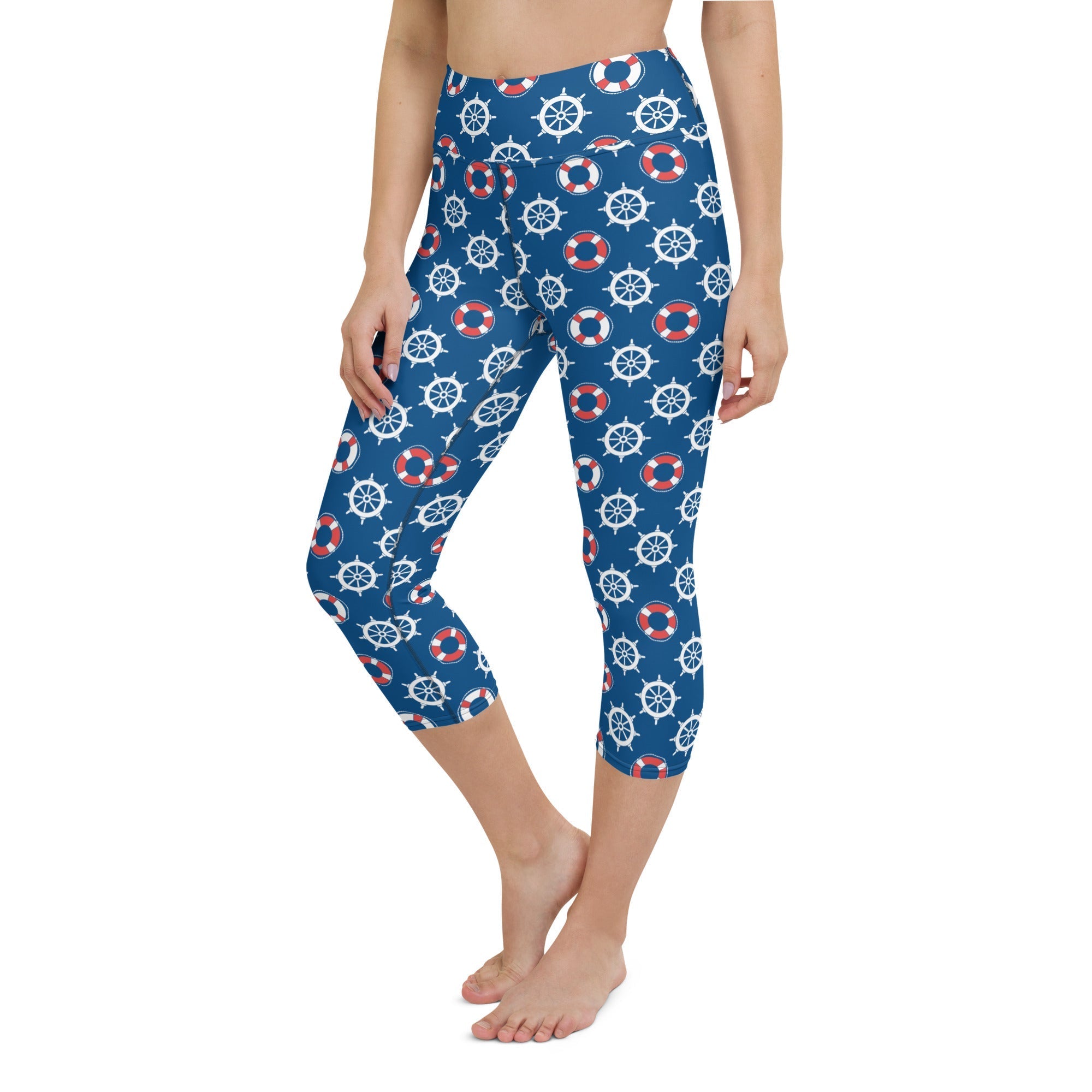 Nautical Yoga Capris