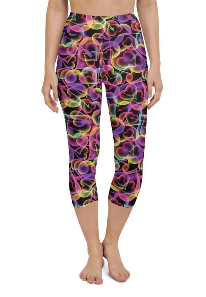 Artsy Heart Yoga Capris
