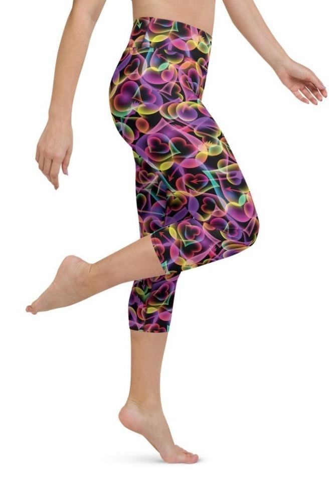 Artsy Heart Yoga Capris