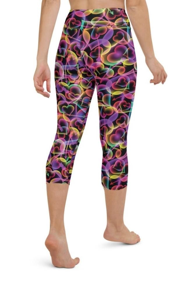 Artsy Heart Yoga Capris