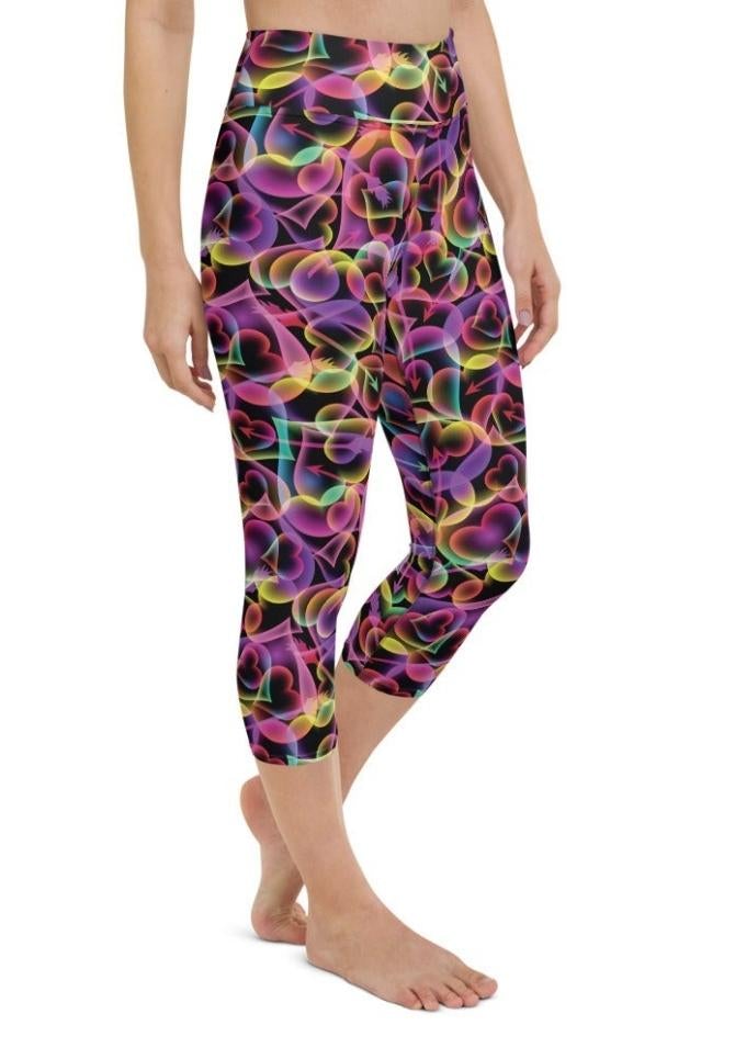 Artsy Heart Yoga Capris