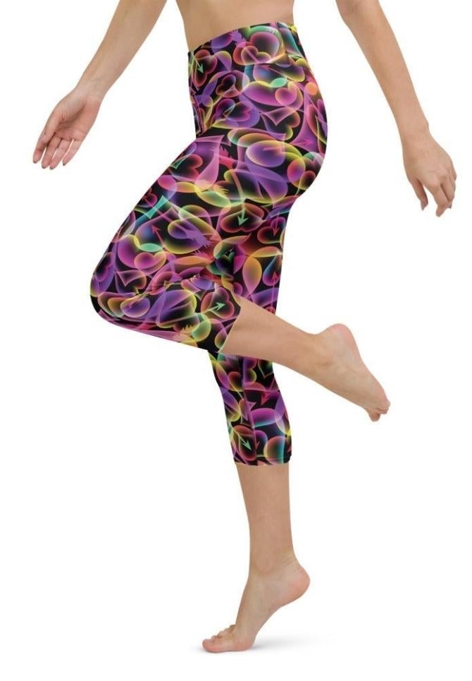 Artsy Heart Yoga Capris