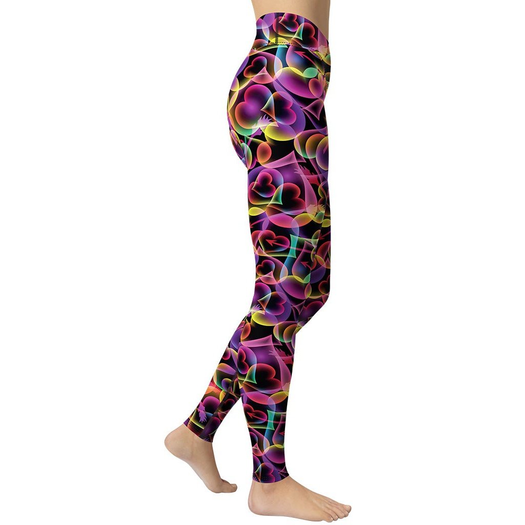 Artsy Heart Yoga Leggings