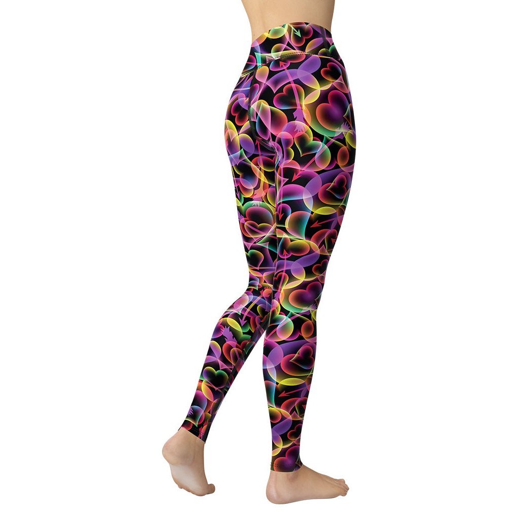Artsy Heart Yoga Leggings
