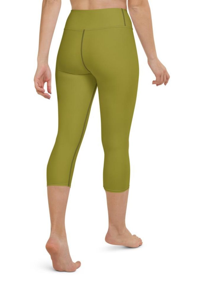 Olive Green Yoga Capris