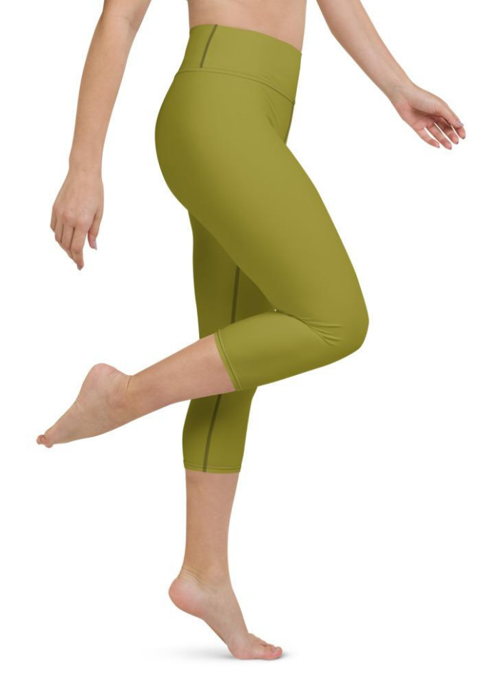 Olive Green Yoga Capris