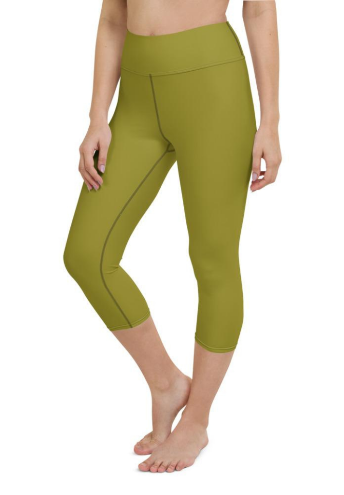 Olive Green Yoga Capris