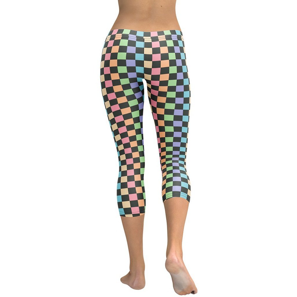 Pastel Checkerboard Capris